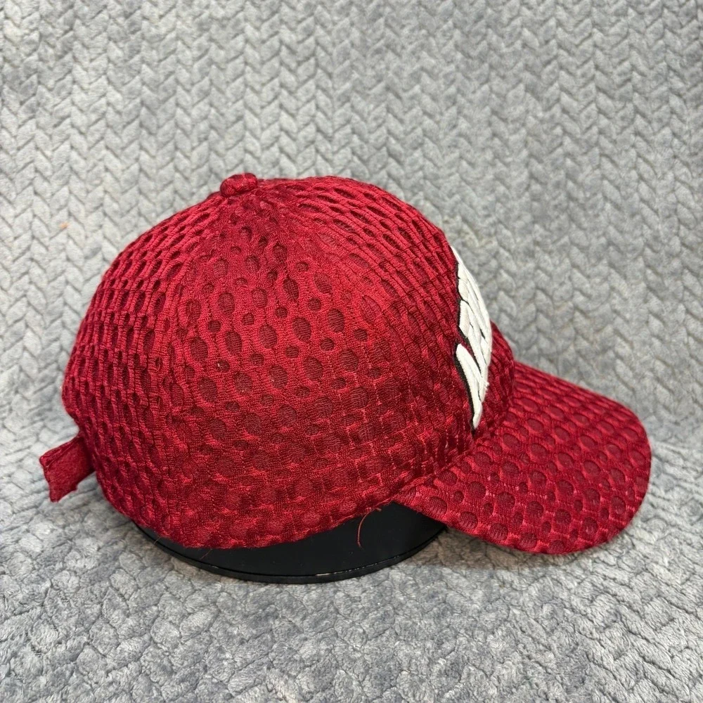 Arkansas Razorbacks Hat Red Textured Mesh Adjustable Strapback Cap NCAA
